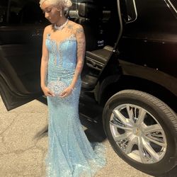 Light Blue Prom Dress 