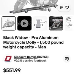 Blackwidow Motorcycle Dolly 
