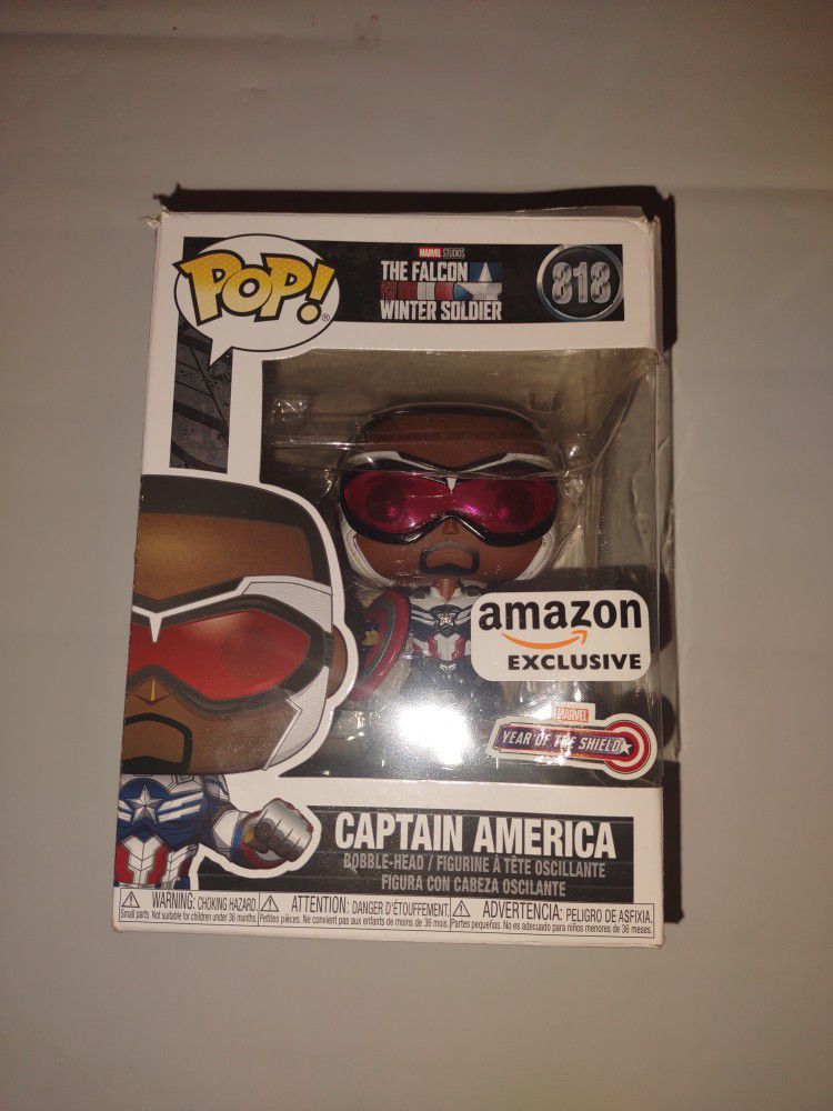 Funko Pop! Marvel Studios The Falcon Winter Soldier Captain America #818