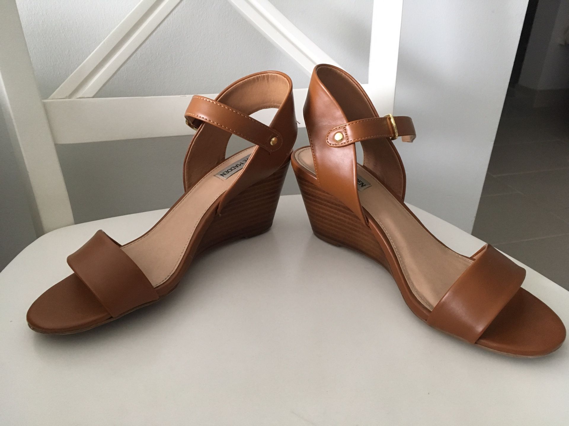 Steve Madden leather heels 8.5