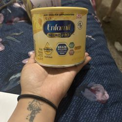 Baby formula Enfamil. 