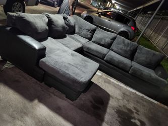 Free Delivery Sectional grey Sofa L shape couch