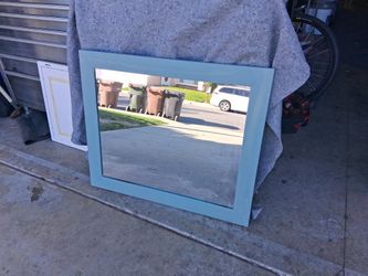 Green Framed Mirror