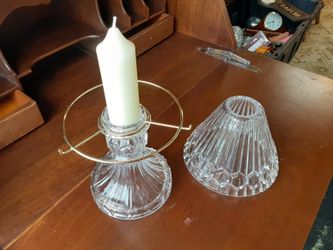ABSOLUTLEY GORGEOUS LOOKING Crystal Glass CANDLE HOLDER