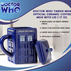 Dr. Who Mug With Lid.