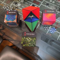 This is a Shashibo Shape Shifting Box magnetic puzzle cube