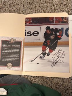 Ryan getzlaf signed print Anaheim ducks