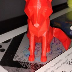 3D Printed Low Polygon Fox