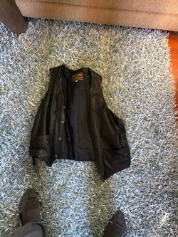 Genuine leather vest