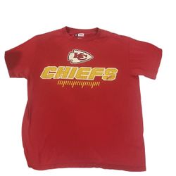 Kansas City Chiefs Shirt Adult Medium NFL Team Apparel Red Tee Short Sleeve