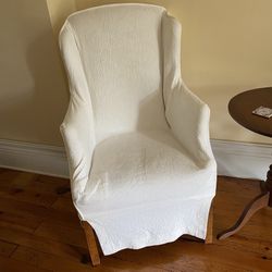 Slipcovered Wing Chair