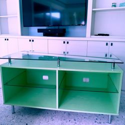 Coastal  Chic Glass TV Stand❣️
