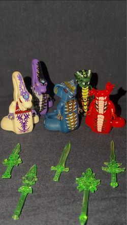 LEGO Ninjago Snake Figures Lot with Swords