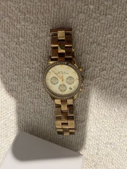 Marc by Marc Jacobs Gold Tone Chronograph Watch Good Condition(need new battery)
