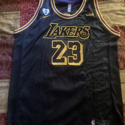 Black Mamba Styled Lebron James #23 Jersey Sponsored By Nike 
