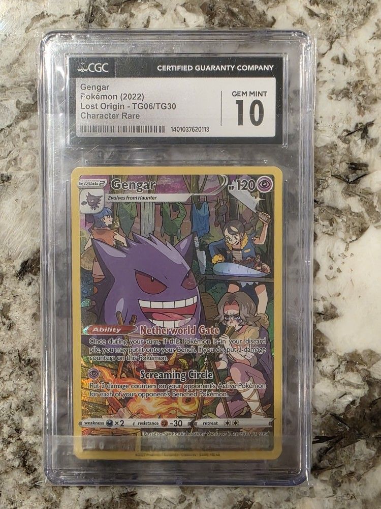 Pokemon Gengar TG06 Holo Trainer Gallery Lost Origin - CGC 10