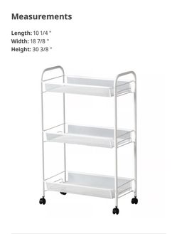 Ikea HORNAVAN 3-tier utility Cart