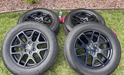 2024 Ford F150 Black 20" Wheels Tires (4) Semi New