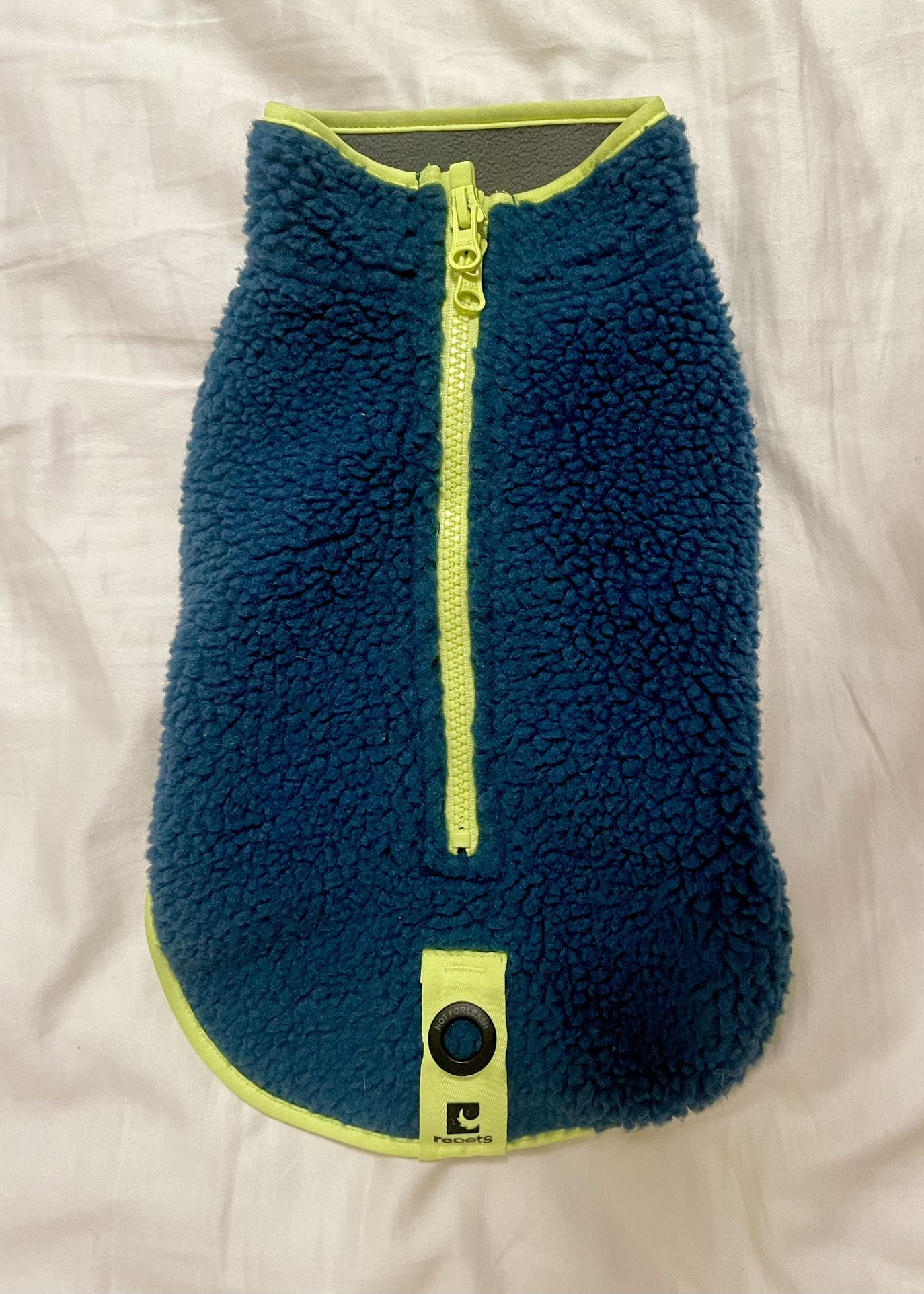 RC pets Blue Fleece Dog Jacket Size 12