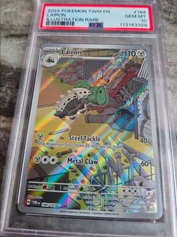 PSA 10 Pokemon Lairon Illustration Rare IR Twilight Masquerade 184/167