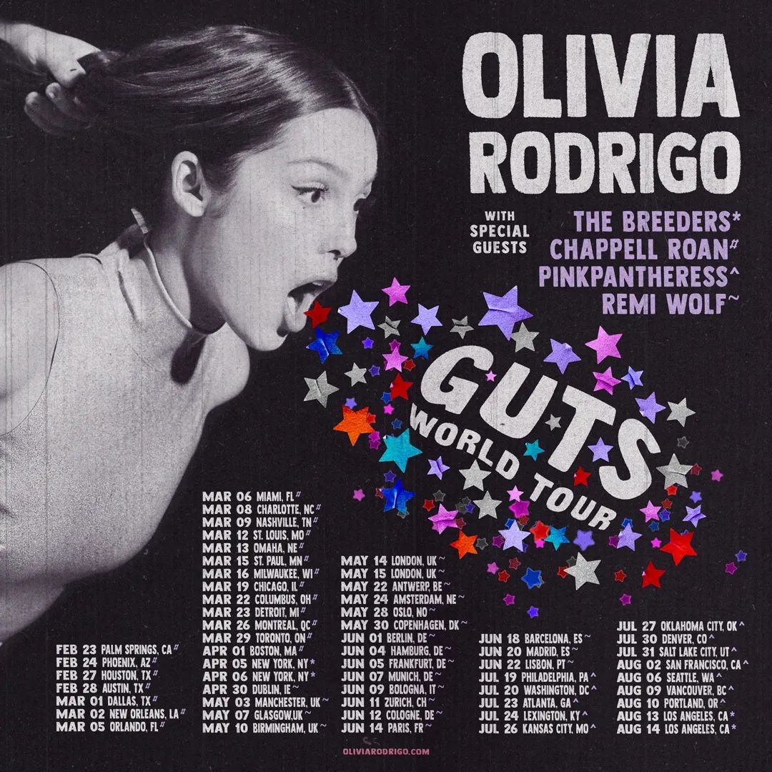 Olivia Rodrigo GUTS tour tix (3) 8/13 Los Angeles