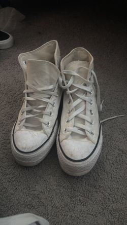 white platform converse! (Send Offers)