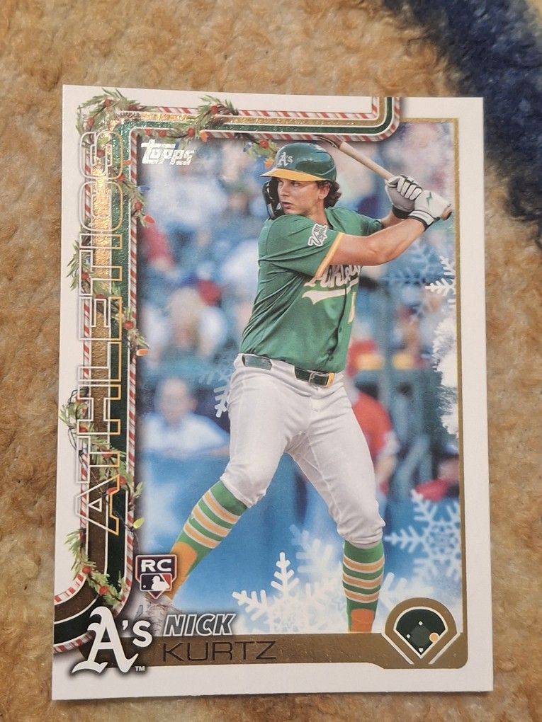 Topps 2025 Holiday Nick Kurtz Rc 