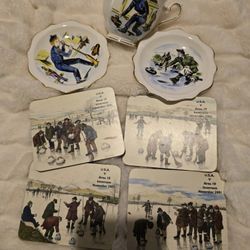Royal Albert Curling China Cups