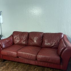 Red Velvet Couches 