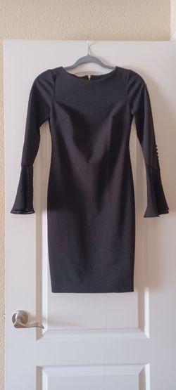 Calvin Klein Black Sheath Dress 2 Petite