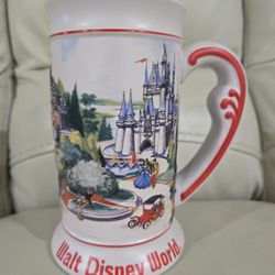 Walt Disney World Theme Park Ceramarte Brazil Ceramic Beer Stein Mug