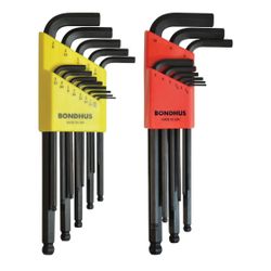 Bondhus 20199 Balldriver L-Wrench DoublePK, 10999 1.5-10mm & 10937 0.050-3/8", Multicolor, One Size