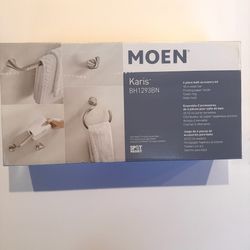 Moen Karis BN1293BN 4-piece Bath Accessory Kit, Brushed Nickel