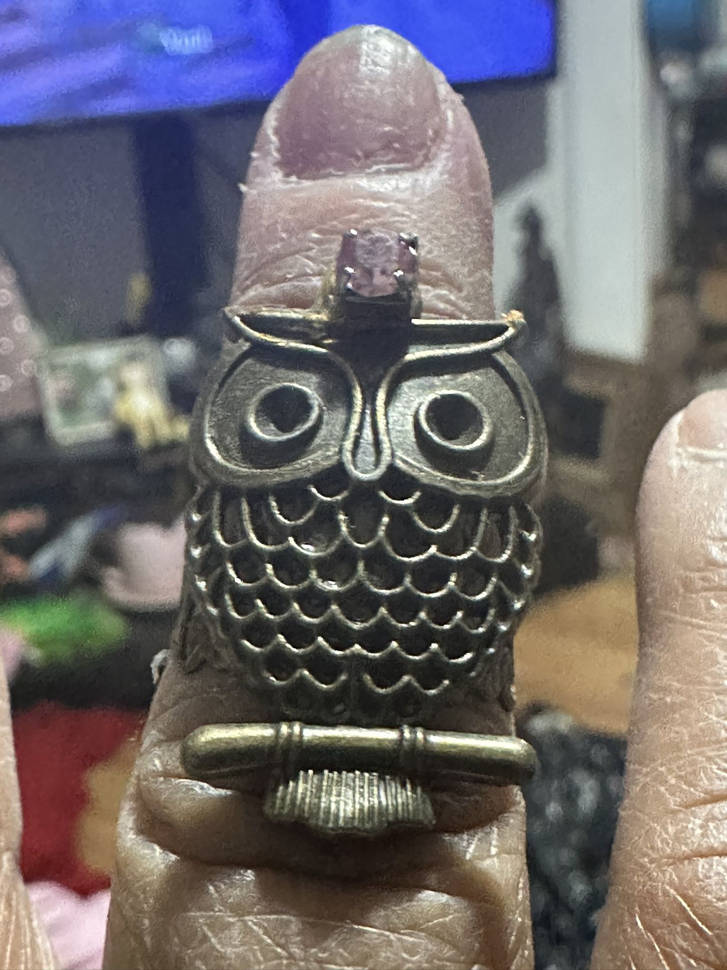 Brass Owl Ring