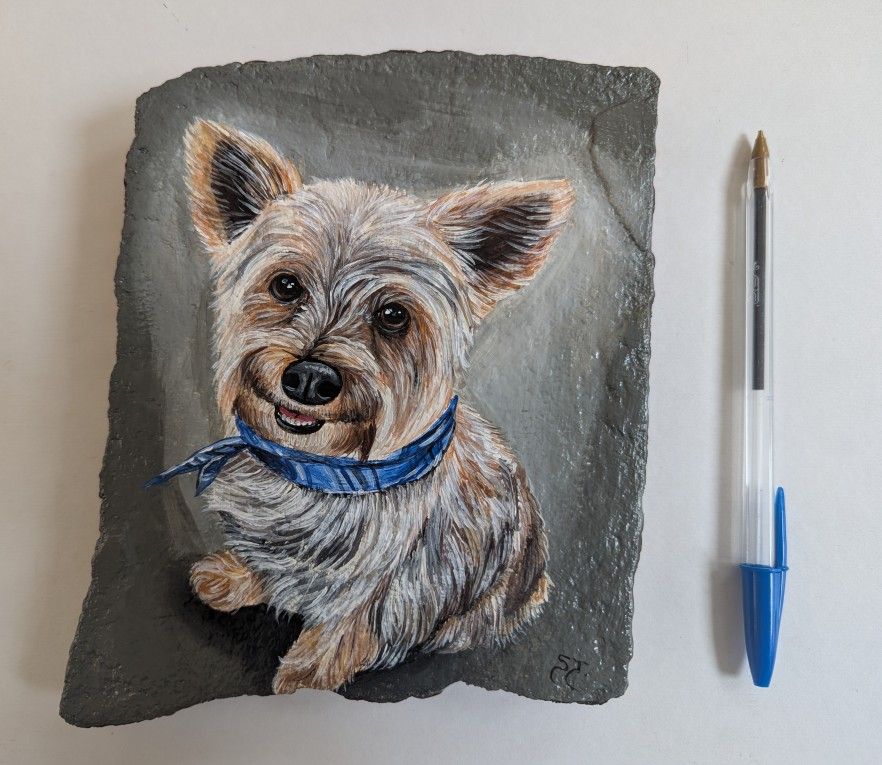 Custom Portraits On A Rock