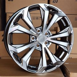 18X7 FLOWER COR HYPER BLACK Wheels