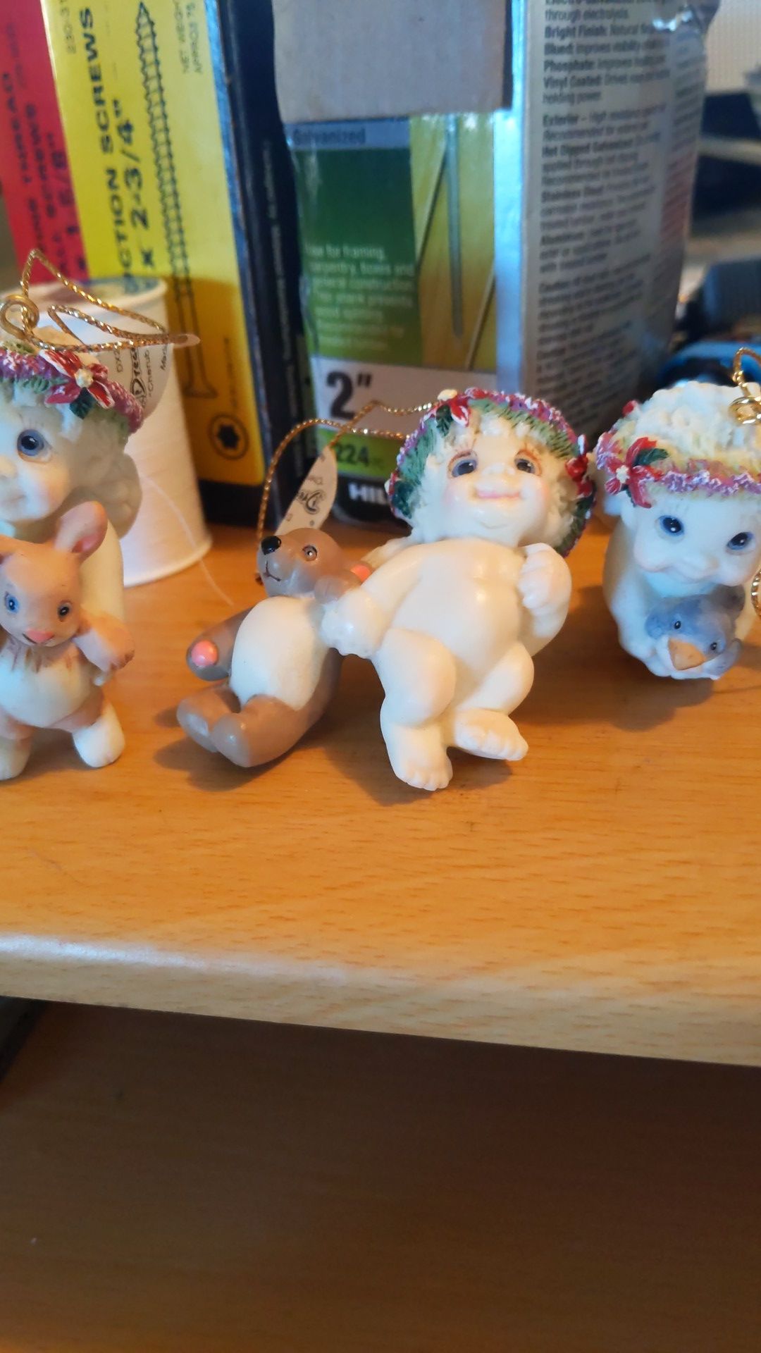 Vintage Dreamsicles Cherub w/bunny, rabbit, and bear
