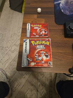 Pokémon Ruby Box And Maunal OBO