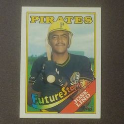 1988 Topps Jose Lind Pittsburgh Pirates #767 Future Stars Rookie RC Baseball Card Vintage Collectible Sports MLB