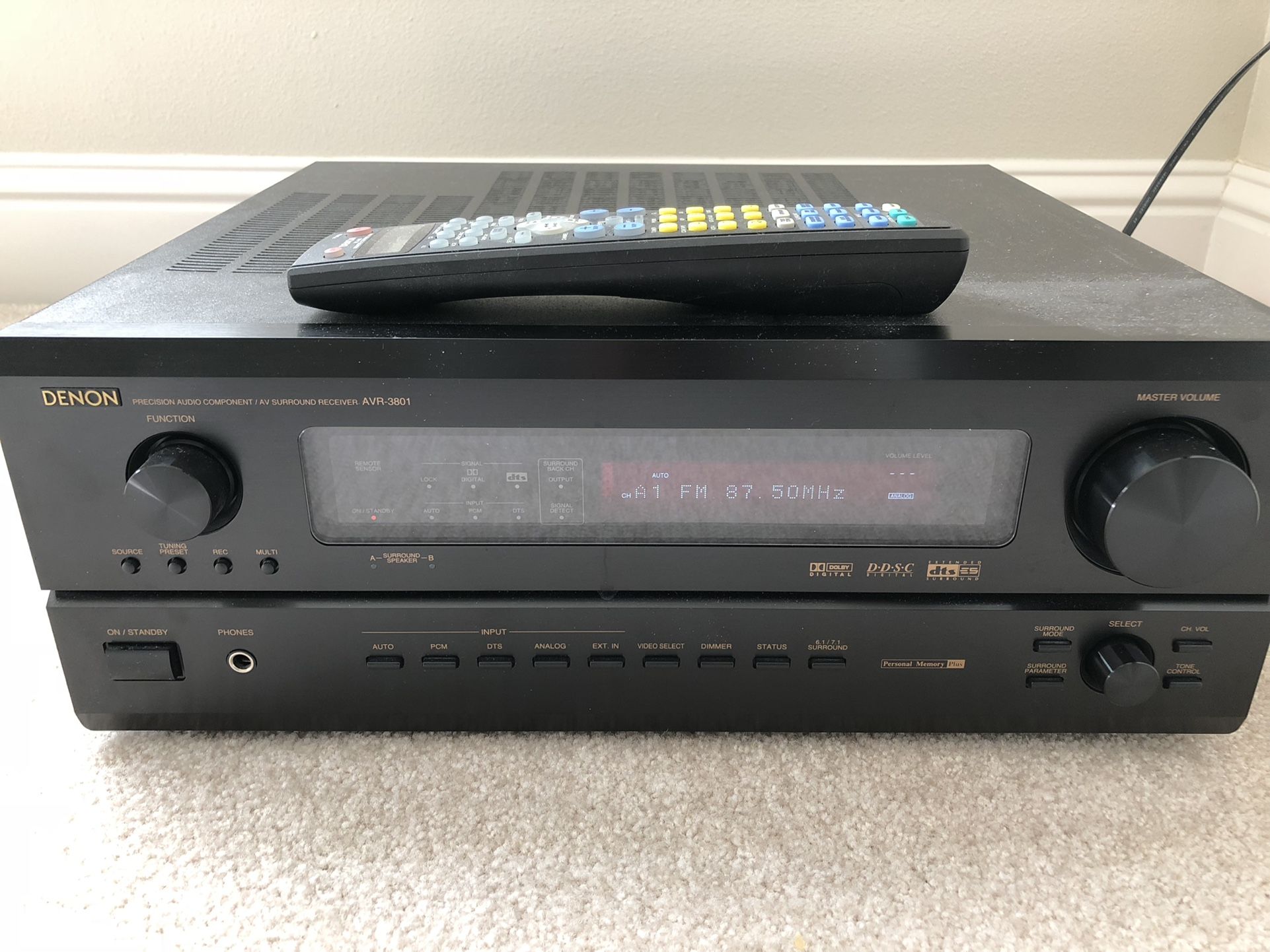 Denon avr-3801 stereo receiver 140 Watts