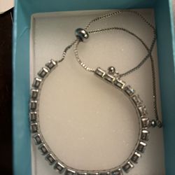 Stainless Steel White CZ Brass Bracelet 