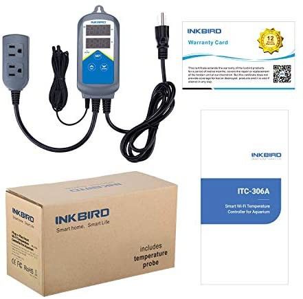 INKBIRD ITC-306A Plug & Play Smart Wi-Fi Temperature Control Aquarium Includes Two Temperature Probes