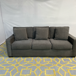 ( Delivery Available ) Macys Radley Dark Gray Sofa