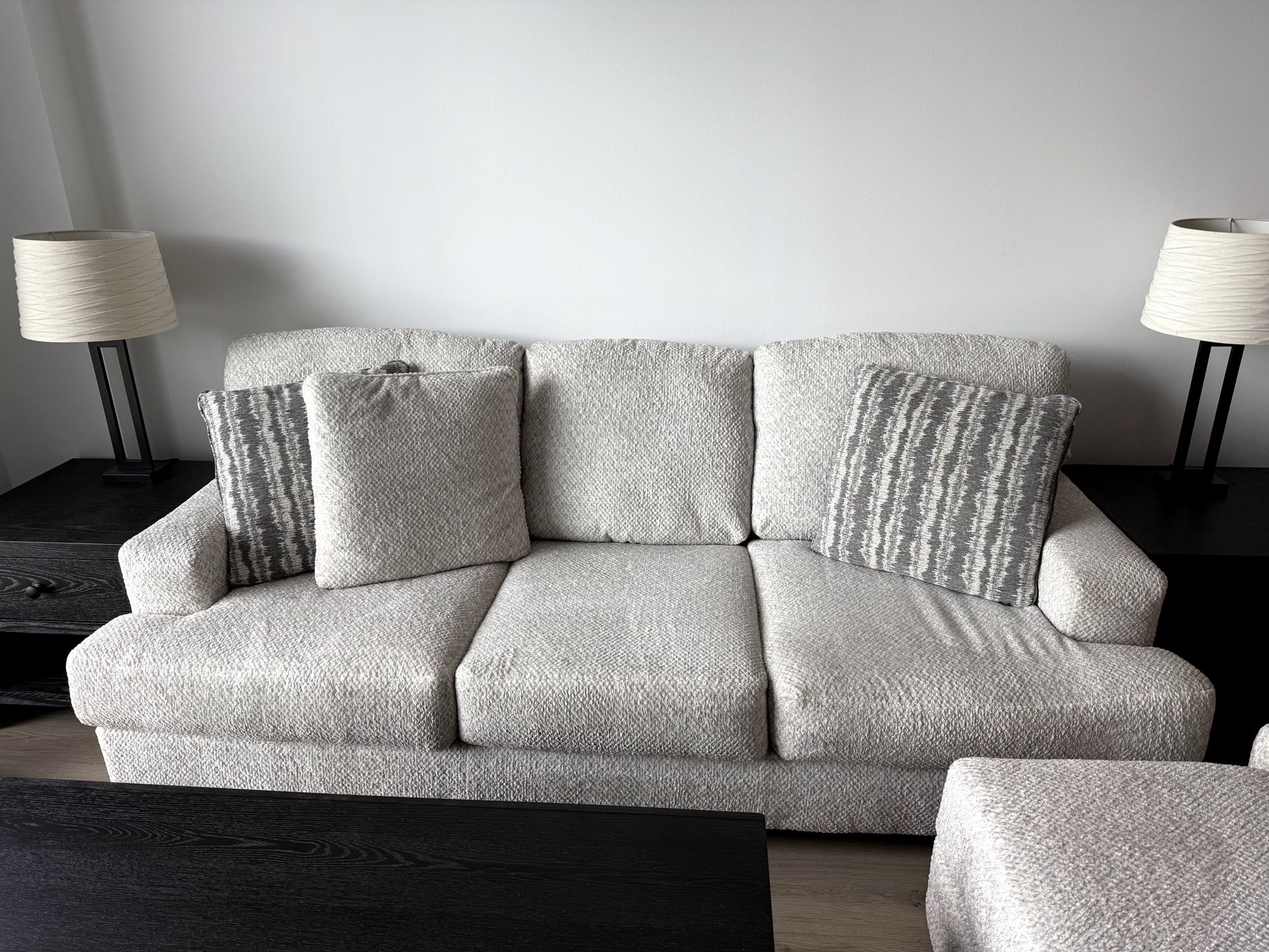Ashley Brebryan Sofa + Oversized Chair + Ottoman Set – Like New – $1,100