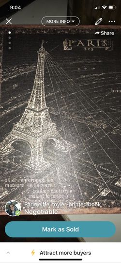 Paris Eiffel tower book hidden