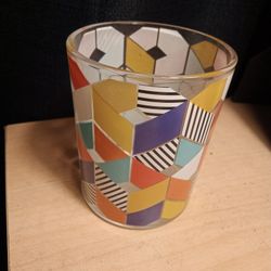 Retro Summer Geometric Glass Decor 