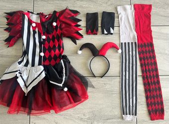 Kids Horror Harlequin Costume, size s   $17