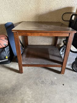 Accent End Table with Storage Shelf