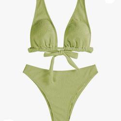 Zaful Green Bikini Size L