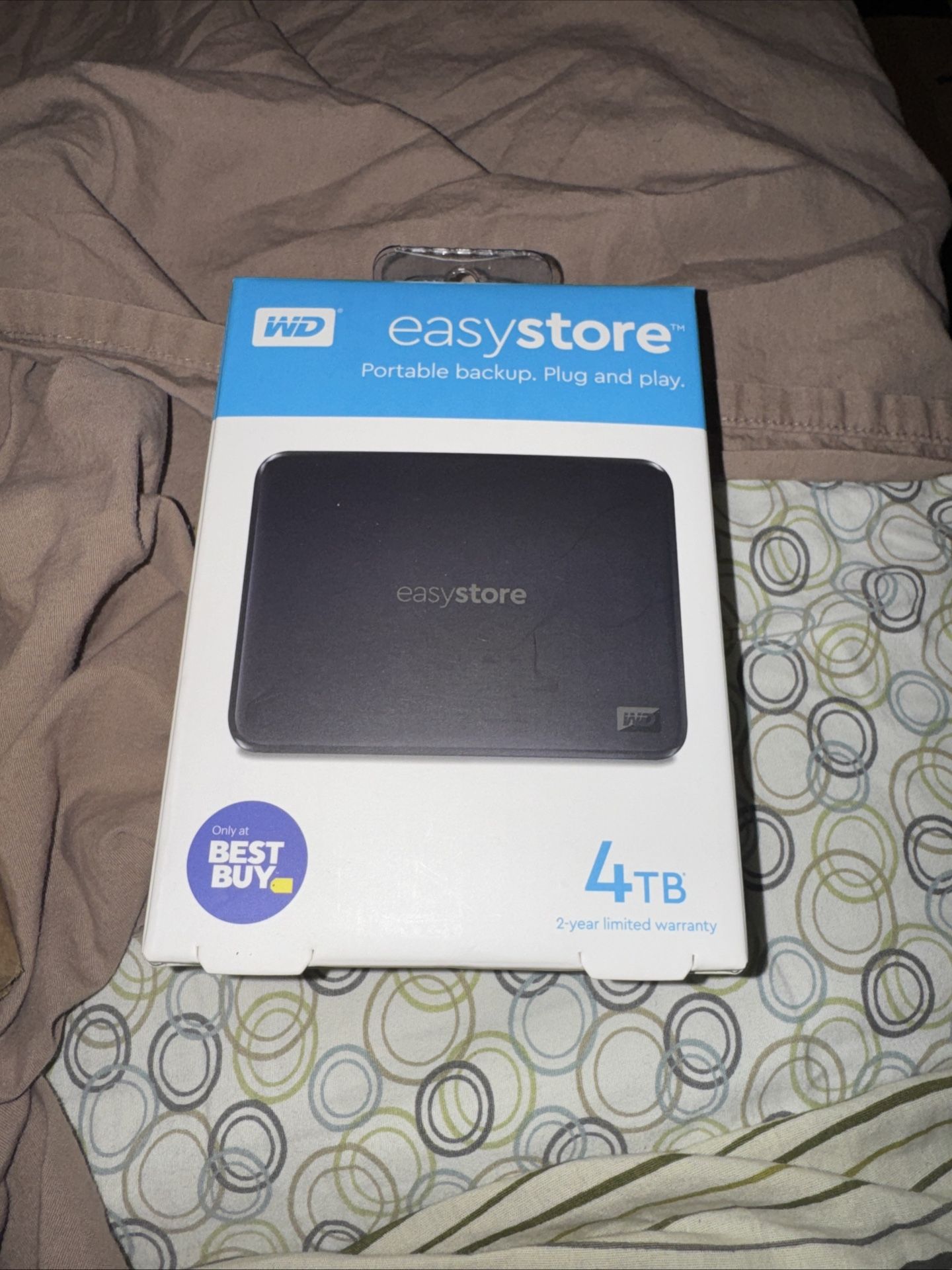 Western Digital EasyStore WDBAJP0040BBK-WESN 4 TB,External,2.5 inch Hard Drive New